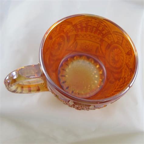 Antique Imperial Marigold Broken Arches Carnival Glass Punch Cup