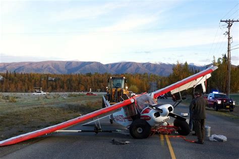 Pilot Unhurt After Small Plane Crash Lands On Alaska Highway Nbc News