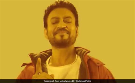 Mumbai Police Paid A Tribute To Actor Irrfan Khan On Twitter मुंबई