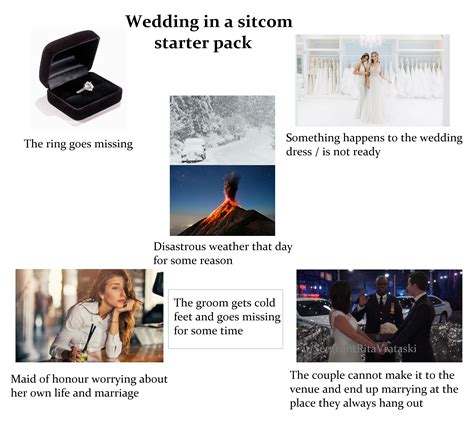 Wedding In A Sitcom Starter Pack Rstarterpacks Starter Packs Know Your Meme