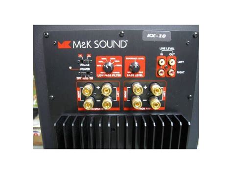 mandk kx 10 powered sub 150w 8 inch excell for sale audiogon