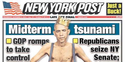New York Post Front Page Shows A Naked Obama Stripped Of Control