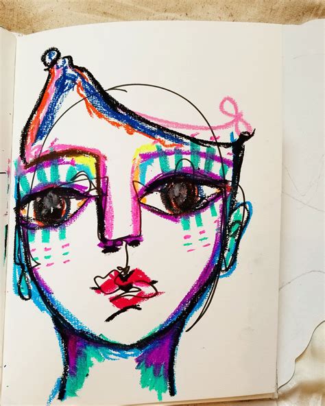 Abstract Portrait, Quirky Face, Quirky Art, Quirky Portrait, Colorful ...