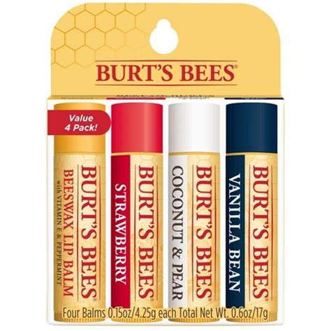 Burt's bees tinted lip balms give you a hint of color with 8 hours of moisturization. Burt's Bees Lip Balm - 4ct : Target