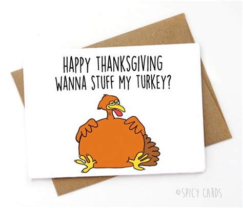 Funny Thanksgiving Card Naughty Thanksgiving Card