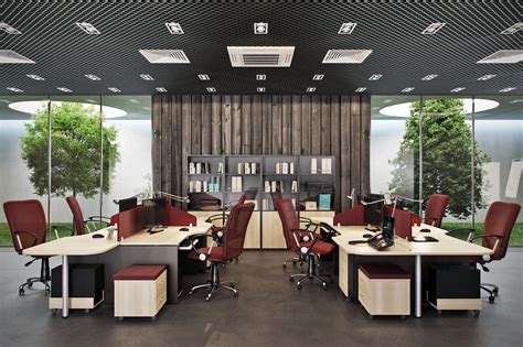 Amazing Office Interior Design 3d Rendering On Behance