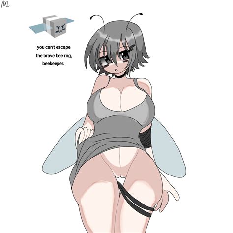 Rule 34 Bee Swarm Simulator Brave Bee Female Gray Hair Humanized Lifted By Self Roblox Short