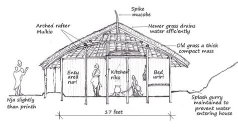 Section Through A Kikuyu Woman S Nyumba House It Is Very Important To