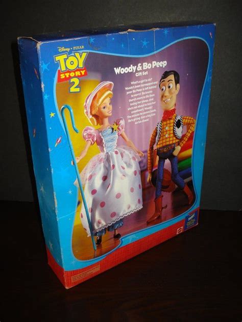 Disney Toy Story 2 Dolls Nib Woody And Bo Peep T Set Mattel Etsy Disney Toys Dolls