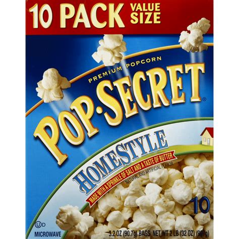 Pop Secret Microwave Popcorn Premium Homestyle Value Size 32 Oz