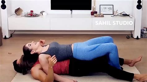 Couples Yoga Challenge Easy Partner Yoga Poses Youtube