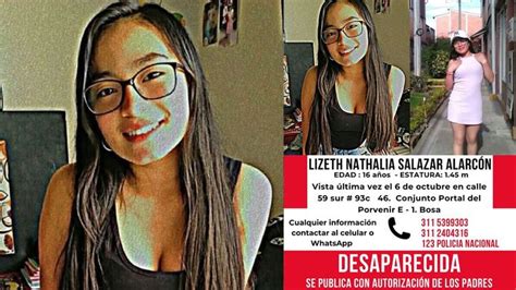 Familia Busca A Lizeth Natalia Salazar Adolescente De 16 Años Desaparecida En Bosa Canal 1