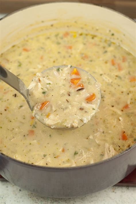 Cook on high for 2½ hours or on low for 5 hours. Copycat Panera Chicken & Wild Rice Soup | RUTH LIGHT ...