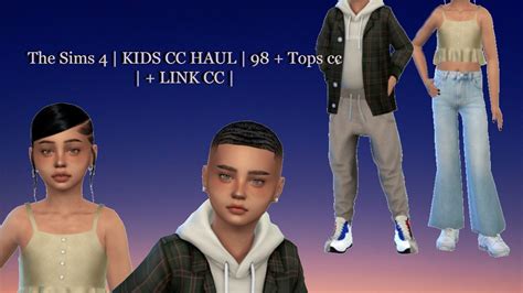 The Sims 4 Kids Cc Haul 98 Tops Cc Link Ciialan Simmer