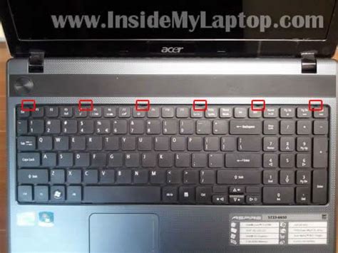 If there is a light icon on the space or esc button (refer to the image below), it means the keyboard is configured with a backlight. How to replace keyboard on Acer Aspire 5733 - Inside my laptop