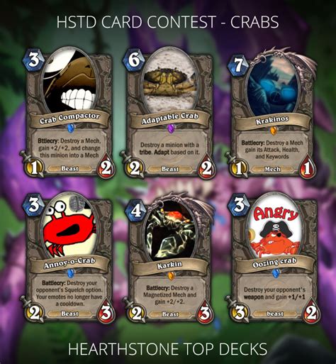 Welcome to our hearthstone deck builder! Hearthstone Top Decks' Discord Card Creation Contest ...
