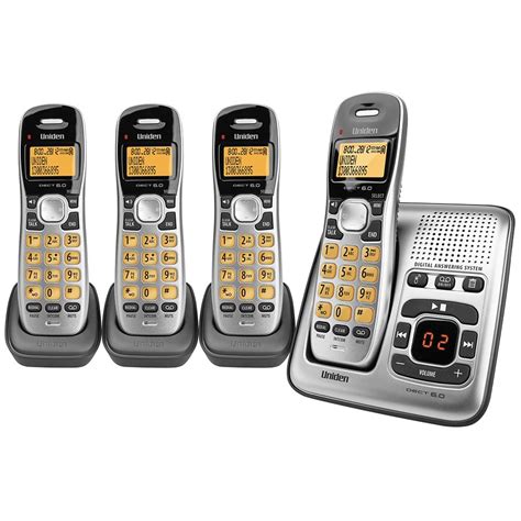 Uniden Dect17353 Quad4 Handset Cordless Home Phone With Answering