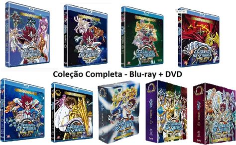 Coleção Cavaleiros Do Zodíaco Ômega 1ª E 2ª Temporada Blu Ray Dvd