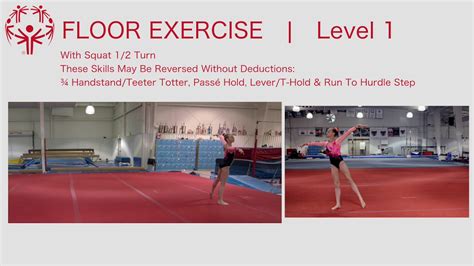 How To Do A Level 1 Gymnastics Floor Routine