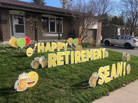 Retirement Lawn Sign Rental In Belleville