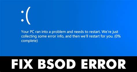 Want To Fix Your Pc Ran Into A Problem Bsod Error Check Out The Best
