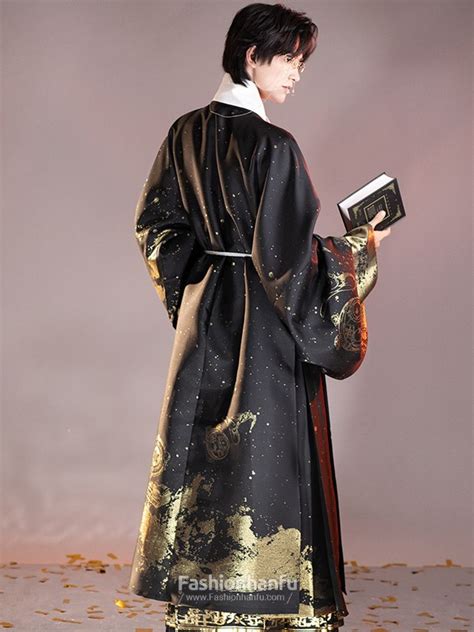 Chinese Traditional Hanfu Male Taoist Long Robe Fashion Hanfu