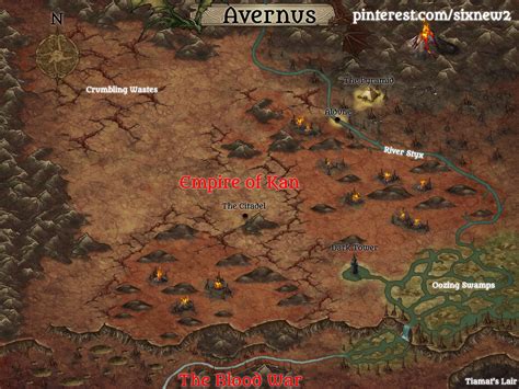 Map Of Avernus Dnd World Map Dungeon Maps Fantasy Map