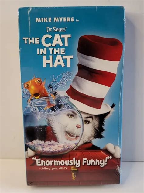 DR SEUSS THE Cat In The Hat VHS 2004 New Sealed Movie Mike Myers