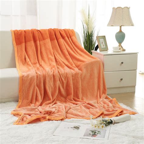 Flannel Fleece Blanket Soft Warm Lightweight Gradient Ombre Microfiber