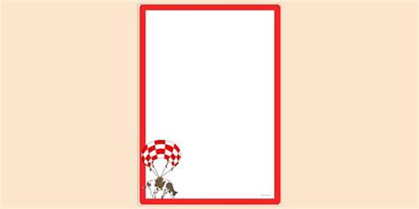 Free Cow Parachute Page Border Page Borders Twinkl