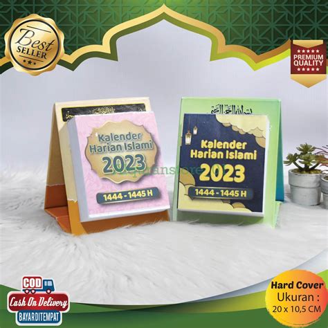 Jual Kalender Harian Islami 2023 1444 Hijriyah Kalender Meja