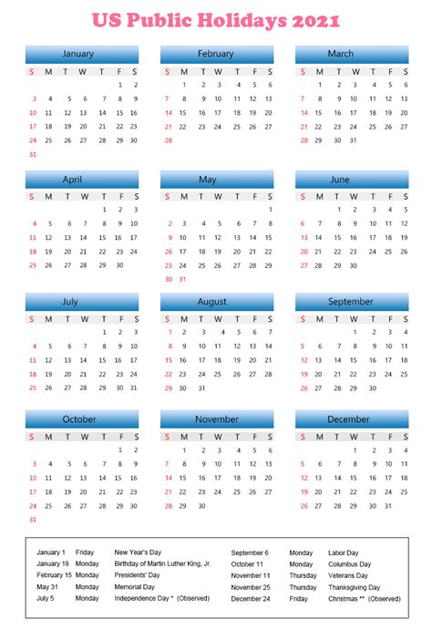 Calendar 2021 With Public Holidays Archives The Holidays Calendar