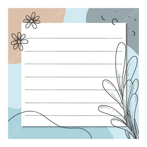 Aesthetic Blue Notepad For Journal Or Notes Notepad Journal Blue Png