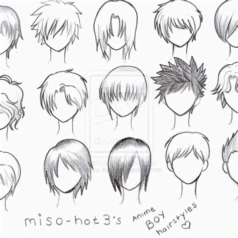 Only pictures of anime boys. Sketch Anime Boy Hair Style - Hair Trends 2020 ...