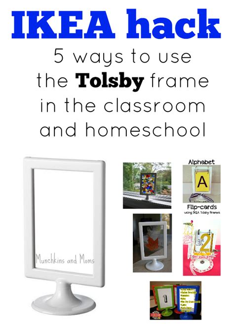 Ikea hack: Tolsby frames in the classroom and homeschool - Munchkins