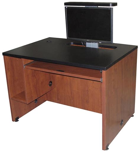 Ds 4230 Computer Desk With Monitor Lift Exact Furniture Av Iq