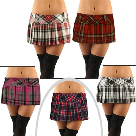 Sexy Tartan 9 Micro Mini Skirt Check Pleated Short Skirt Buy Skirtsskirts Womenssummer