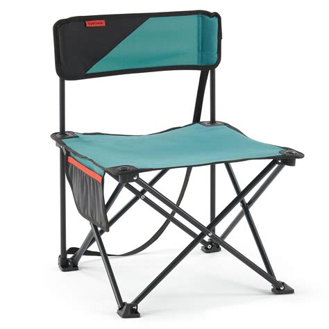 Buy Low Folding Camping Chair Mh100 Blue Online Decathlon