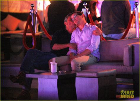 Matt Bomer And His Partner Simon Halls Cuddle On A Couch Together At