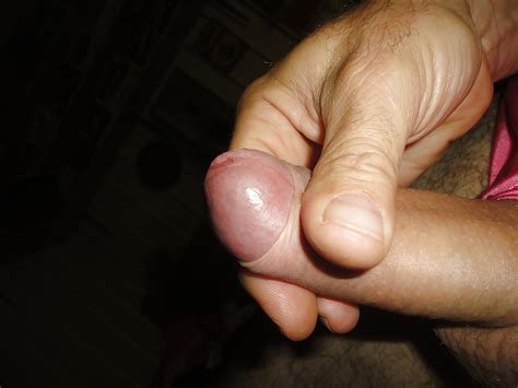 6 Inch Shaved Uncut Cock Dick Pink Panties Precum 9 Pics