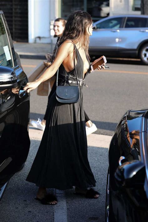 Eiza Gonzalez in a Black Dress Was Seen Out in Los Angeles 11/07/2018