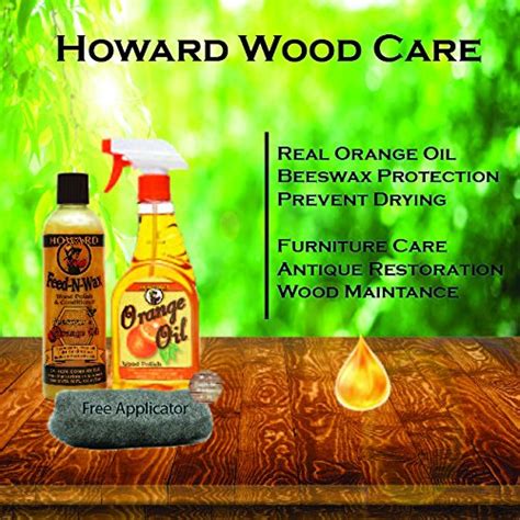 Howard Feed N Wax Wood Polish And Conditioner And Howard Orange Oil