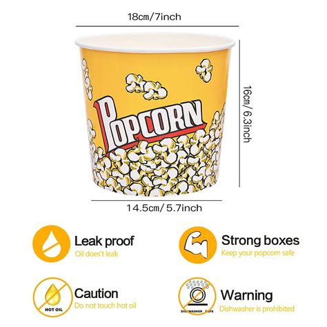 Buy Popcorn Containers Cardboard Popcorn Bucket 85ozpopcorn Boxes