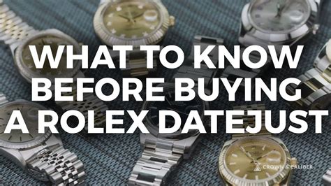 What You Need To Know Before Buying A Rolex Datejust Youtube