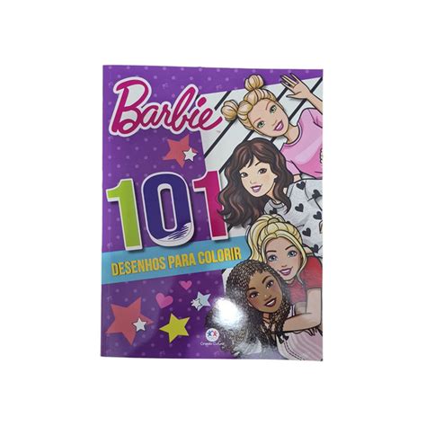 Livro 101 Desenhos Para Colorir Barbie