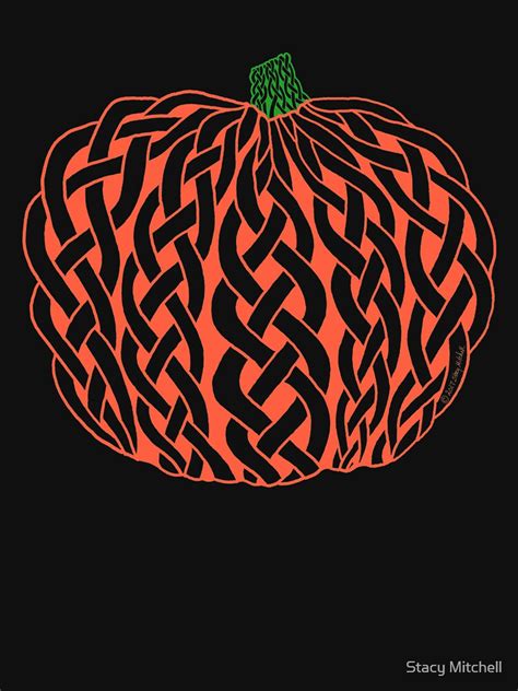 Celtic Knot Pumpkin ~ Halloween Fall Autumn T Shirt By