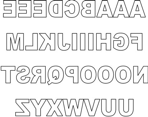 5 Best Images Of Printable Block Letters Alphabet Bubble 8x105 Inch