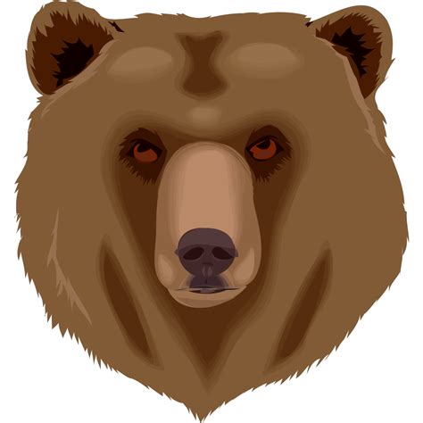 Tired Brown Bear Head Png Svg Clip Art For Web Download Clip Art