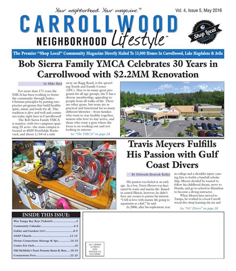 Carrollwood Vol 4 Issue 5 May 2016 By Tampa Bay News And Lifestyles