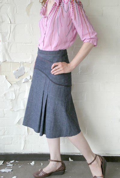Pleated Denim Skirt Sewing Projects